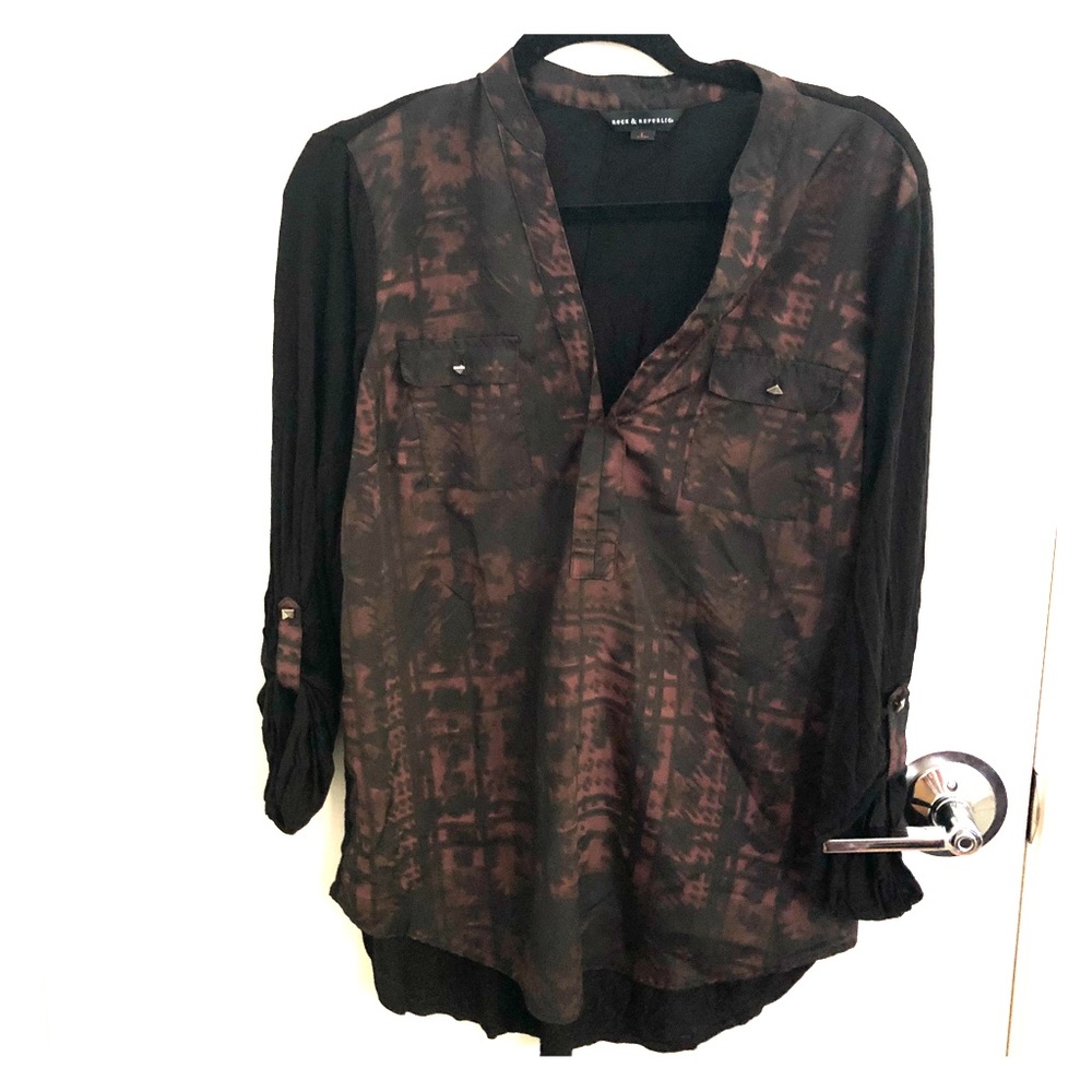 3/4 sleeve soft blouse